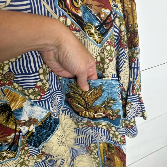Reyn Spooner Joe Kealoha's Mens Shirt Vintage Reverse Print Rayon Size L - Picture 4 of 7